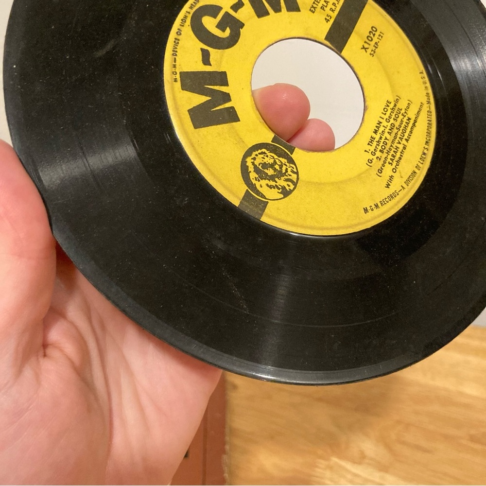 Vintage 1950s Jazz Sarah Vaughan MGM The Man I Love US 7" EP - Picture 8 of 16